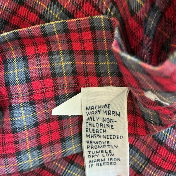 Ralph Lauren Red and Black Plaid Button-Down Shirt - Picture 6 of 6